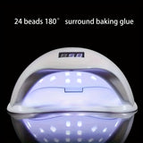 Linterna LED para uñas con sensor inteligente, luz portátil para gel y pulido, alimentada por USB sin batería - regalo ideal para 8 festividades importantes (Navidad, Halloween, Pascua, Día de San Valentín, Acción de Gracias), base desmontable, apta para