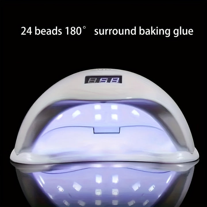 Linterna LED para uñas con sensor inteligente, luz portátil para gel y pulido, alimentada por USB sin batería - regalo ideal para 8 festividades importantes (Navidad, Halloween, Pascua, Día de San Valentín, Acción de Gracias), base desmontable, apta para