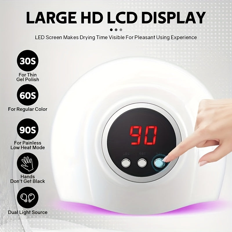 Linterna USB para Uñas con 24 Luces LED de Alta Potencia, Secado Rápido y Experiencia Profesional de Manicura