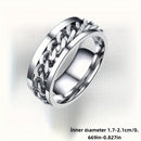 1 pieza, Anillo de Cadena Giratorio Creativo, Abrebotellas, Diseño Sencillo, Regalo de Navidad