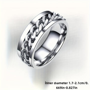 1 pieza, Anillo de Cadena Giratorio Creativo, Abrebotellas, Diseño Sencillo, Regalo de Navidad