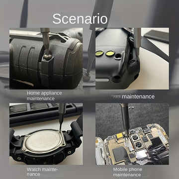 1pieza 25 en 1 Set de destornilladores de precisión, herramienta de reparación multifuncional, plástico duradero, no requiere carga, con varias cabezas de tornillo, para desmontaje de teléfonos y tabletas