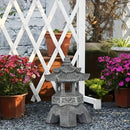 Faroles estilo Zen japonés IP44, decoración retro pastoral para jardín y paisajismo, luces ornamentales para césped de patio, regalos para fiestas/cumpleaños/inauguraciones