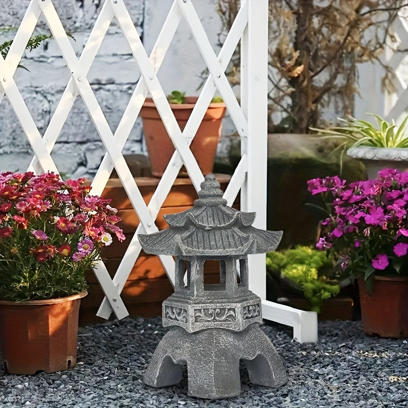 Faroles estilo Zen japonés IP44, decoración retro pastoral para jardín y paisajismo, luces ornamentales para césped de patio, regalos para fiestas/cumpleaños/inauguraciones