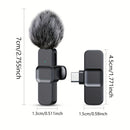 Micrófono sin varillas con Clip de XIAOLO, Conexión Inalámbrica, Control de Voz 2-1 y Grabación con Un Toque, Omnidireccional 360°, Recargable por USB-C, Reducción de Ruido para Transmisiones en Vivo, Podcasts, Vlogging, Equipo de Audio para Streaming |
