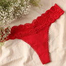 Tanga de Encaje Rojo Casi Todos los Días