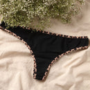 Tanga de algodón Perfect Fit - Negro/combinación