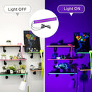 Tira de LED de luz negra UV, 1 metro de aleación de aluminio metálico, alimentada por USB, voltaje de funcionamiento de 5 V, fuente de luz LED para decoración, no requiere batería - Ideal para Halloween, Navidad, fiesta de cumpleaños, pintura corporal, c