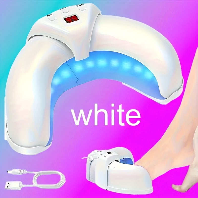Lámpara de manicura con pantalla digital alimentada por USB - 3 modos ajustables, diseño ergonómico con temporizador, sin batería, sin olores, fácil de usar para manos y pies, regalo perfecto para Acción de Gracias, Halloween, Día de San Valentín, Día de