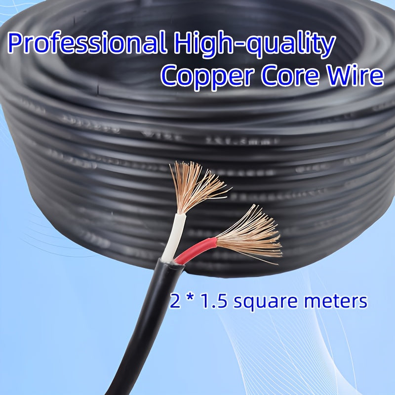 1000cm Cable de Audio Profesional con Conector Port, Incluye Connectores Speakon Macho Azul/Rojo, Adecuado para Configuraciones Sonoras Profesionales como Estudios, Actuaciones en Vivo, Celebraciones, Conciertos, etc. 1000cm/32.81ft/393.7in