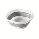 Un lavabo portátil plegable adecuado para sumergir los pies y lavar en apartamentos, con un diseño moderno y múltiples usos, incluyendo baños de pies y lavado de RV.