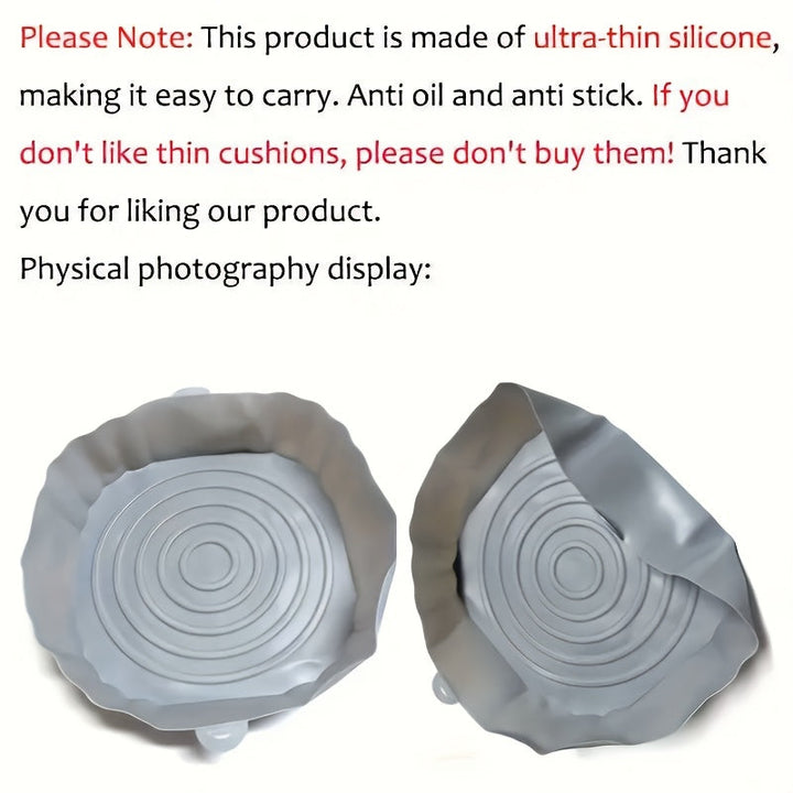 2 piezas de revestimientos de silicona para freidora de aire, bandejas para hornear reutilizables de 18,01 cm, accesorios para horno, herramientas para hornear, artilugios de cocina, accesorios de cocina