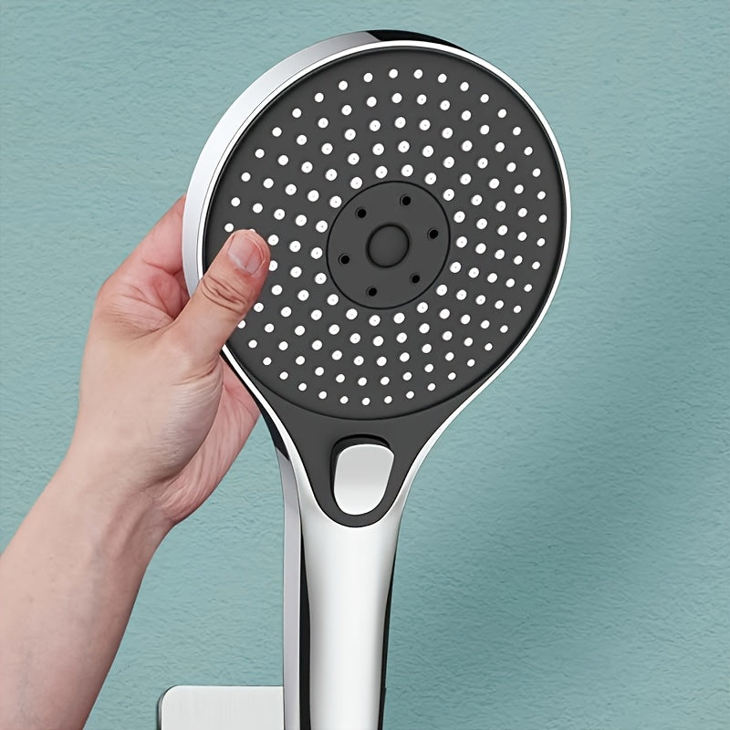 Cabezal de ducha de alta presión con panel grande electroplateado, cabezal de ducha presurizado, cabezal de ducha súper potente, cabezal de ducha tipo lluvia para baño