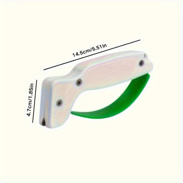 1/5 piezas, cuchilla de herramienta multifuncional, equipada con piedra de afilado de acero de tungsteno y base antideslizante de PVC - afilador de cuchillos portátil manual, adecuado para cuchillos, hachas, pequeños cuchillos de bolsillo, herramientas d