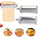 Rodillo y cortador de pasta de acero inoxidable para batidora de pie KitchenAid, seguro para el contacto con alimentos, incluye rodillo de láminas y cortadores de espagueti/fettuccine, herramientas para hacer pasta en casa