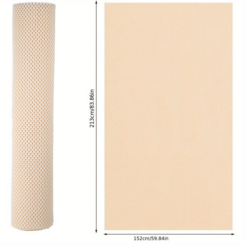 Alfombra Antideslizante Multiusos, Base de Alfombrilla Antideslizante Rollo de Tapete Antideslizante Almohadilla Cortable para Cojines de Suelo Revestimiento de Cajones para Hogar Oficina y Autos