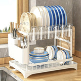 Soporte Multifuncional para Tazones y Palillos de Acero Inoxidable 304, Estilo Minimalista Moderno, Gran Capacidad, Almacenamiento Inteligente de Utensilios