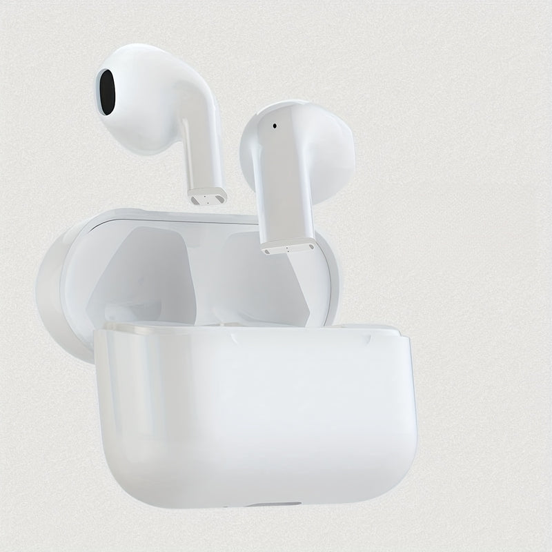 Último modelo de audífonos inalámbricos intraauriculares mini inteligentes con diseño cómodo, ideales para amantes de la música. Estos auriculares TWS ofrecen sonido estéreo 9D de alta fidelidad y capacidades de llamadas HD, compatibles con dispositivos