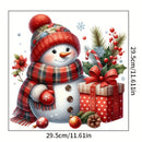 1 calcomanía de muñeco de nieve navideño para baño - Fácil de aplicar y quitar, decoración navideña con sombrero rojo, bufanda a cuadros y regalos de temporada, adhesivo para azulejos para crear ambiente festivo en el hogar