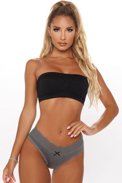 Panty cadera encaje sin demora - carbón