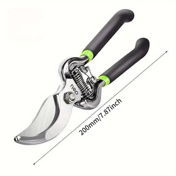Tijeras de podar profesionales de 20,32 cm, tijeras de jardín de acero al carbono, diseño contemporáneo, no requieren energía, tijeras multifuncionales para ramas de árboles para jardinería doméstica.