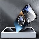 Nueva funda de carga inalámbrica magnética mate de titanio de desierto de lujo, compatible con for iphone 16, 15, 14, 13, 12, 11 Pro Max, 16Pro, con ventana de cámara de acrílico y protector de lente de vidrio, protector de impacto suave de TPU y cubiert