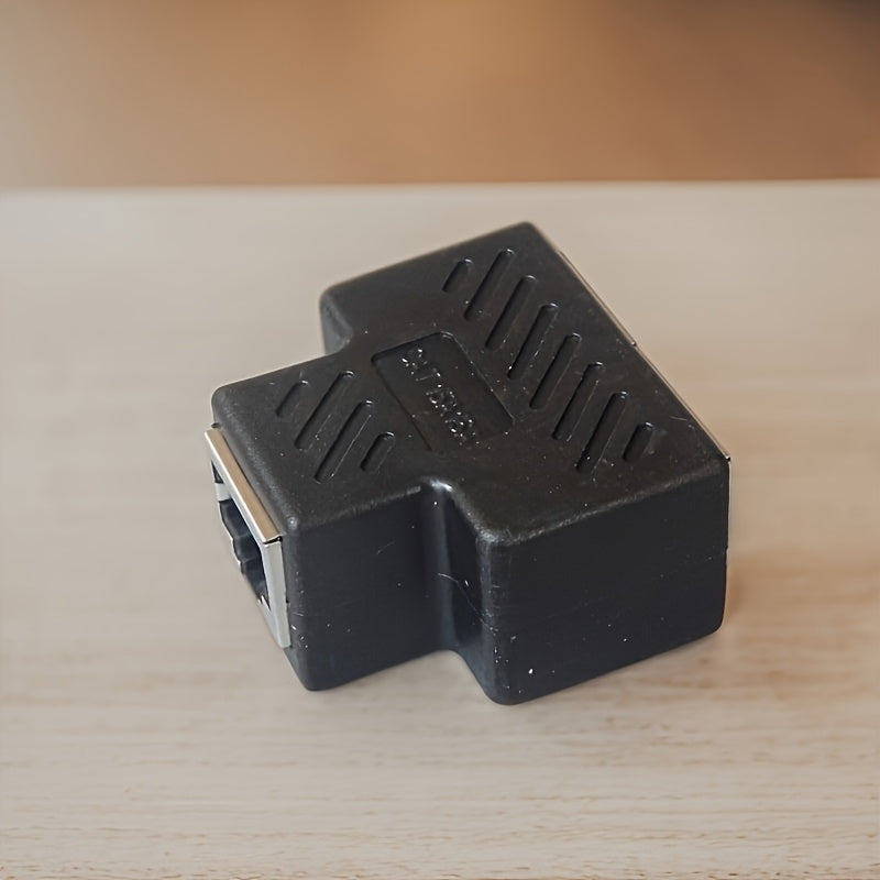5 piezas, Adaptador de Línea Ethernet RJ45 Hembra a Hembra 3 Vías