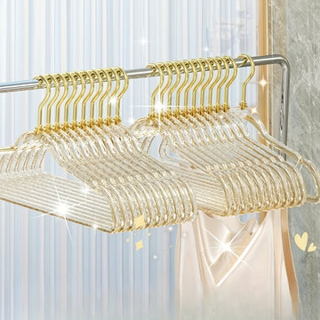 5/10 Uds. Perchas Transparentes Con Purpurina, Perchas Antideslizantes Que No Dejan Marcas, Perchero Para Colgar La Ropa Del Dormitorio Del Hogar, Perchas Gruesas Sin Rastro