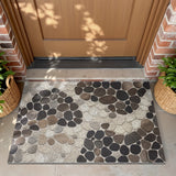 1 unidad de Alfombra de Entrada de Impresión de Patrón de Piedra Alfombra de Entrada Resistente al Desgaste Alfombra de Entrada para Pasillo de Entrada Pasillo Alfombra Antideslizante Decoración para el Hogar Decoración de Primavera Decoración de Otoño