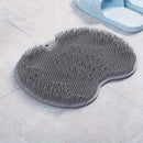 1 pieza, limpiador de ducha para pies y espalda, masajeador de baño de silicona, diseño de asiento de masaje para pies, montaje en pared, diseño de asiento de masaje para pies, no resbala, diseño de asiento de masaje para pies, exfoliante suave, exfolian