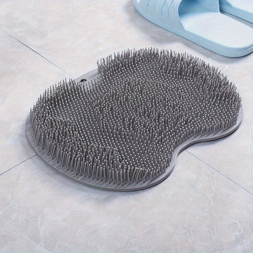 1 pieza, limpiador de ducha para pies y espalda, masajeador de baño de silicona, diseño de asiento de masaje para pies, montaje en pared, diseño de asiento de masaje para pies, no resbala, diseño de asiento de masaje para pies, exfoliante suave, exfolian