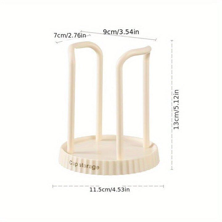 1pc Soporte de taza de papel desechable de plástico duradero, estantería de taza de escritorio, organizador de taza para el hogar, herramienta para la fácil extracción de tazas
