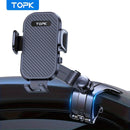 TOPK D42-J Soporte de Teléfono para Coche Ajustable 360° con Clip Antideslizante de Silicona, Compatible con Todos los Smartphones y Vehículos, Diseño Ergonómico para Conducción Segura, Soporte de Teléfono para Auto, Montaje Ajustable, Soporte Moderno y