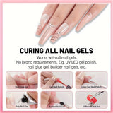 SUNmini / Secador de uñas LED - Máquina de curado de barniz de gel con micro USB, equipo de arte de uñas compacto de plástico para manicuras, herramienta de cuidado de uñas | Secador de uñas compacto | Construcción de plástico, máquina secadora de uñas