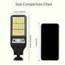 1pc Luz Solar de Pared con Sensor de Movimiento, Faro Solar, 90COB Lámpara Reflejo, Encendido al Anochecer y Apagado al Amanecer, Iluminación Exterior con Control Remoto, 3 Modos de Luz para Jardín, Patio, Valla y Gazebo