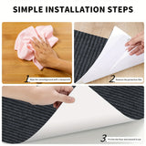 Alfombra antideslizante para puerta, 1 pieza, gris oscuro elegante, lavable a máquina y de secado rápido, perfil bajo con respaldo de goma, superficie texturizada para mejor agarre, ideal para uso en interiores/exteriores, disponible en varios tamaños, a