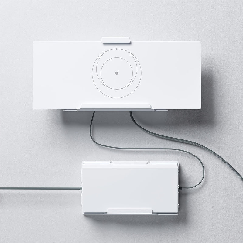 Enrutador de malla Starlink Gen 3 y soporte de fuente de alimentación de montaje en pared, diseño de ahorro de espacio V3, plástico ABS duradero, acabado brillante, resistente a golpes, estilo de cabeza cuadrada, instalación fácil