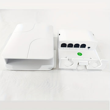 Extensor PoE de Alta Calidad para Exteriores 1 a 3, Repetidor PoE de 100Mbps con 2.54cm y 3 Salidas, Plug and Play, Funciona para Cámaras CCTV