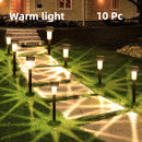 10 paquetes de luces solares para jardín - Luces LED para césped, decoración de terraza y villa, iluminan automáticamente caminos, patios, jardines, aceras y pasillos, con control por inducción lumínica, ideal para fiestas en paseos