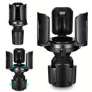 MHO+ALL Soporte de taza expandible para botellas de agua grandes y tazas de café - Base ajustable con brazos extensibles, adaptador de taza universal (negro), ideal para uso en coche, soporte de taza para coche | Soporte de taza ajustable | Soporte de pl
