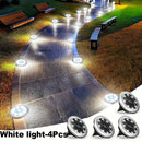 Pack de 4 Luces Solares para Exteriores, Luces LED Solar para Caminos, Iluminación Decorativa Impermeable IP65 para Escalones, Jardines y Cercas