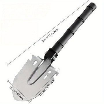 Paleta de Supervivencia Plegable Militar con Bolsa de Almacenamiento - Herramienta Táctica de Acero Inoxidable, Ideal para Camping, Jardinería, Aventuras en la Playa y Emergencias, Perfecta para Todas las 11 Fiestas
