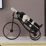 Portabotellas de Hierro Vintage - Estante Decorativo Rústico para 2 Botellas, Ideal para Cocina o Entrada - Decoración Metálica Antigua y Resistente con Estilo Granja, Organizador de Cocina Duradero