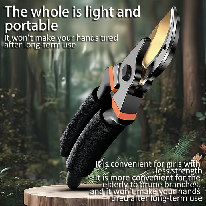 Tijeras de Podar de Acero SK5 de Alta Resistencia - Perfectas para Jardinería, Árboles Frutales y Ramas Gruesas - Herramienta Manual