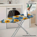 Fundas Lavables para Tabla de Planchar con Estampado Floral Azul - Compatible con la Mayoría de Tablas Prensa, Decoración para Lavandería, Accesorios Fáciles de Instalar (Tabla no Incluida) - Diseño Vibrante y Material Duradero