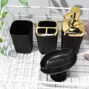 4 Piezas, Soporte Para Cepillo De Dientes, Vaso Para Enjuague Bucal Y Jabonera, Ideal Para Organizar Los Artículos Esenciales De Su Baño Accesorios De Baño, Kit De Baño Con Estilo Y Funcional Con Dispensador De Loción