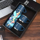Juego de 1 termo de acero inoxidable Disney Tinker Bell de 17 oz, taza térmica a prueba de fugas con 3 tazas para bebidas frías y calientes, suministros para viajes de negocios y escuela LHB03211