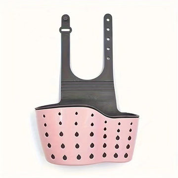 Conjunto de 2 piezas, Cesta para Desagüe de Fregadero de Cocina, Rejilla para Desagüe de Fregadero, Estante de Cocina, Rejilla Colgante Multifuncional para Desagüe, Rejilla Retráctil para Vajillas, Rejilla de Plástico para Fregadero, Canastas para Frutas