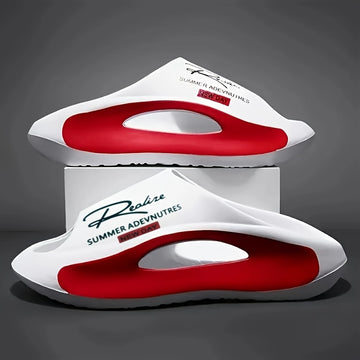 Pantuflas ligeras para hombre de EVA, diseño de caricatura en blanco y negro, punta abierta, cómodas sin cordones, para uso en interiores y exteriores, calzado para todas las estaciones, moderno y transpirable