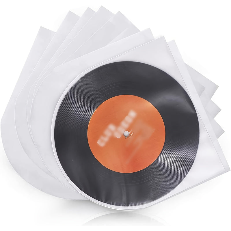 [50/100pcs Fundas Protectoras de Vinilo] 50/100pcs Material PP en forma de U Fundas de Vinilo, Cubiertas de Vinilo LP Claras, Cubiertas de Disco Interiores Resistentes a los Rasguños para Discos de 17,78cm, 25,4cm, 30,48cm, para Colecciones de 45 RPM